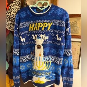 Buzzard Bay size M Hanukkah sweater